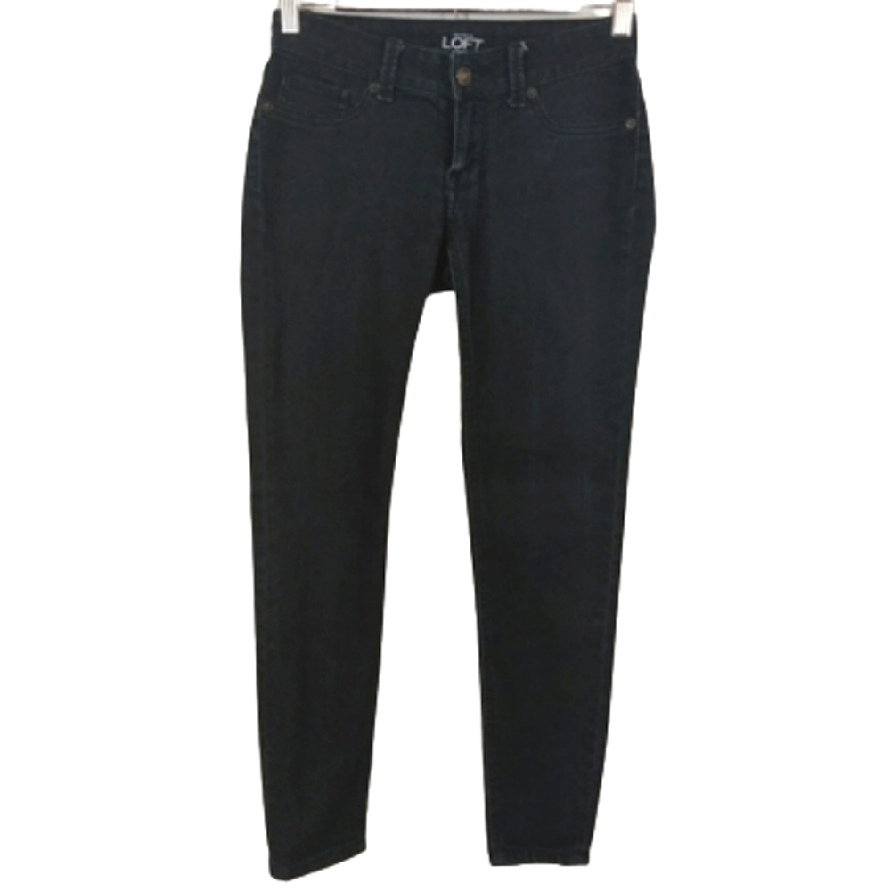LOFT Ann Taylor Modern Skinny Dark Blue Wash Petite Women's Denim Jeans Pants